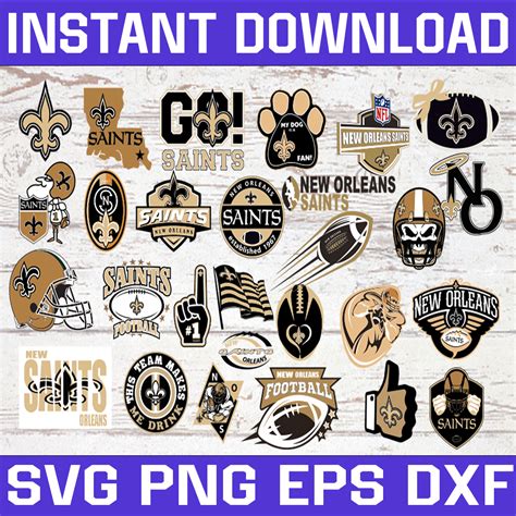 Bundle 28 Files New Orleans Saints Football team Svg, New Or - Inspire ...