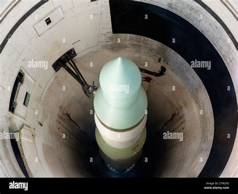 Minuteman II ICBM in missile silo at the Minuteman Missile National Historic Site, near Wall ...