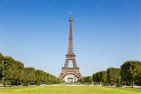 Paris Eiffel tower France travel landmark Stock Photo | Adobe Stock