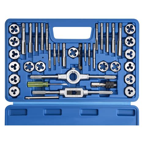 Anfrere 40pcs Metric Tap and Die Set, Metric Standard Rethreading Tool Kit, Coarse and Fine ...