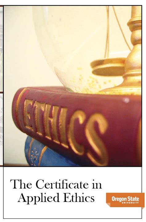 Applied Ethics Certificate Requirements | School of History, Philosophy, and Religion, Academic ...