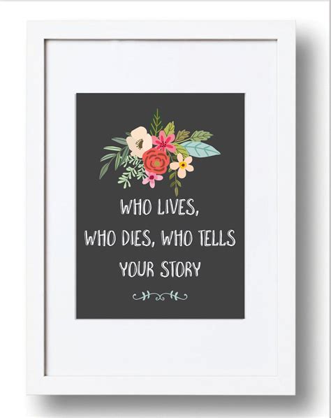 Broadway Musical Hamilton Print Who Lives Who Dies Who Tells - Etsy