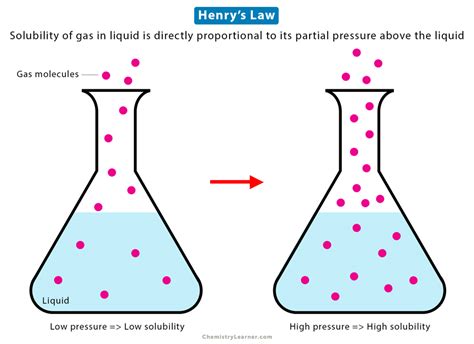 Henry’s Law: Statement, Constant, and Equation