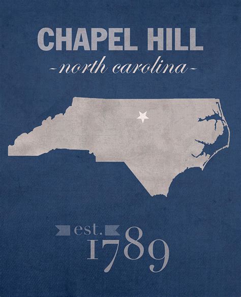 University of North Carolina Tar Heels Chapel Hill UNC College Town ...