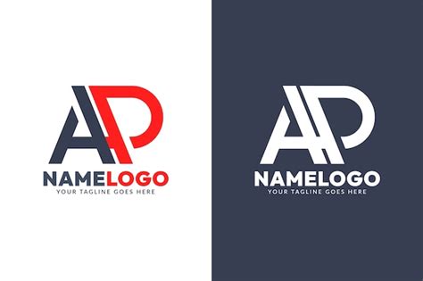 Free Vector | Flat ap monogram logo template