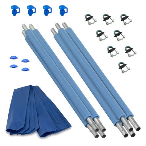 Upper Bounce Trampoline Replacement Enclosure Poles & Hardware, Set of 4: Poles & Hardware Only