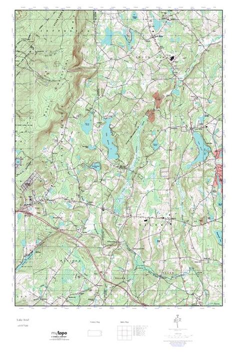 MyTopo Lake Ariel, Pennsylvania USGS Quad Topo Map