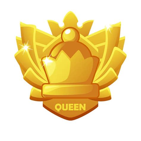 Queen icon. Chess award symbol for chess strategy board game. Vector symbol 8289692 Vector Art ...