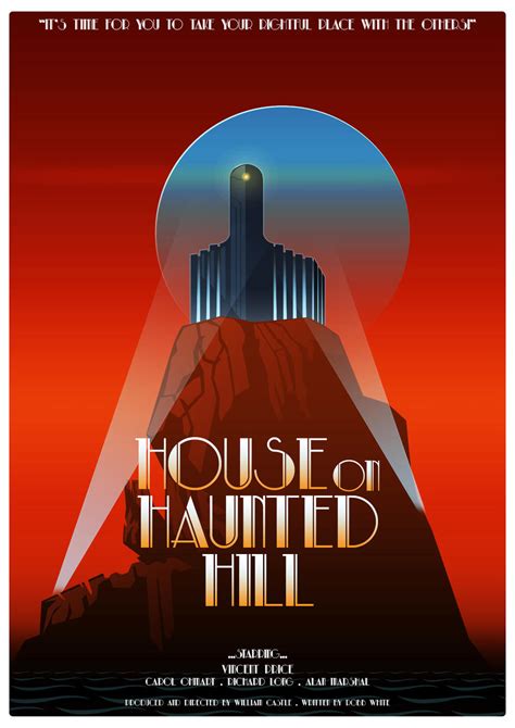 (1959)House On Haunted Hill Poster by MuratCALIS on DeviantArt