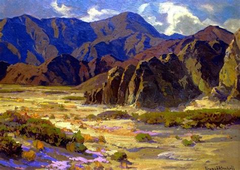 Desert Mountains Coachella Valley Painting | Franz Bischoff Oil Paintings