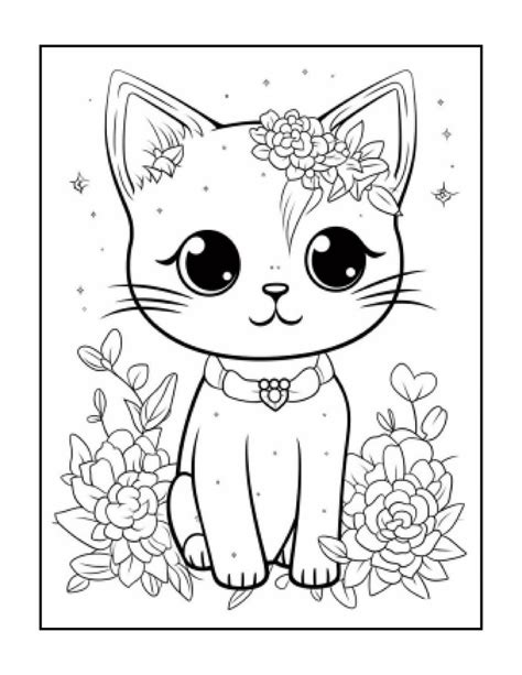 58 Cute Kawaii Animals Coloring Pages, Instant Printable Download - Etsy UK