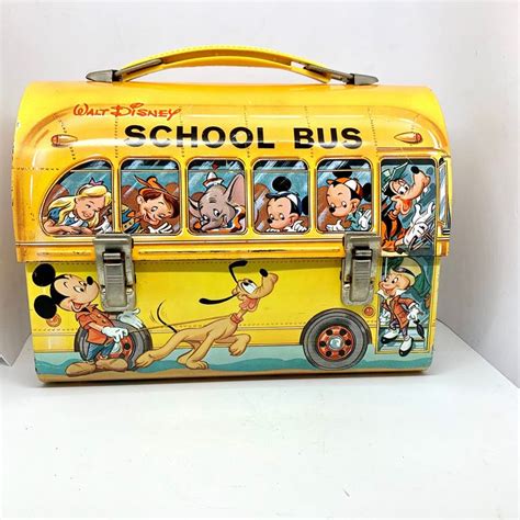 Disney School Bus Lunch Box Vintage Disney Character Bus - Etsy | Vintage lunch boxes, Lunch box ...