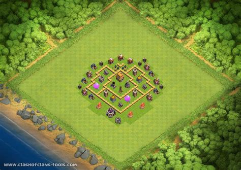 Best trophy Defense Town hall 5 - TH5 Trophies Base by pokepie1 | Clash of Clans