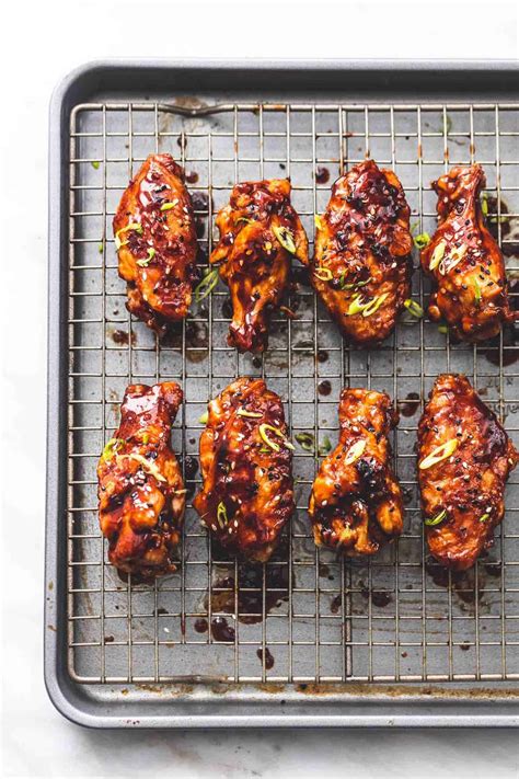 Crispy Korean BBQ Oven Baked Chicken Wings | Creme De La Crumb