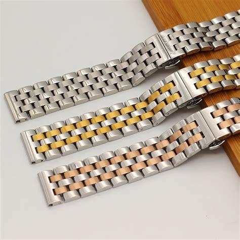 High Quality Solid Strip Steel Watch Strap For Men's And Women's metal ...