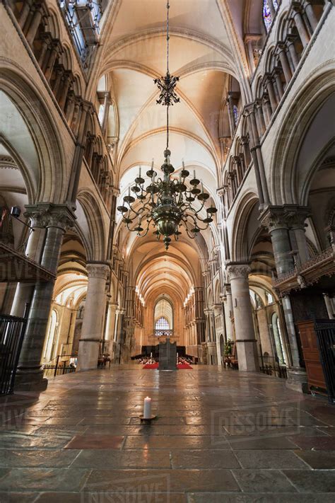 Interior Of Canterbury Cathedral; Canterbury, Kent, England - Stock Photo - Dissolve