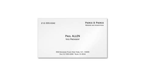 Paul Allen's Magnetic Business Card | Zazzle.com