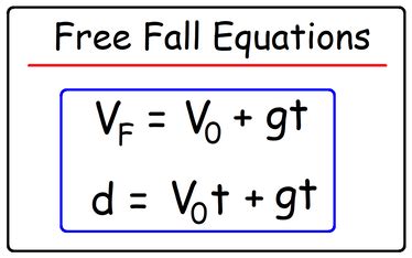 Free Fall Equations and Formulas - Physics Problems