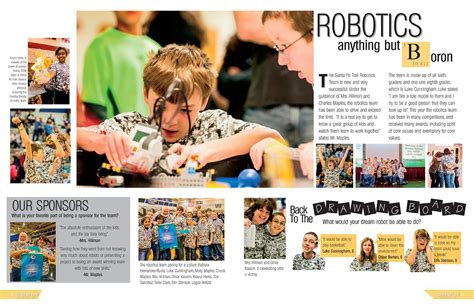 Santa Fe Trail Middle School, Olathe, Kansas/Robotics spread | Yearbook ...