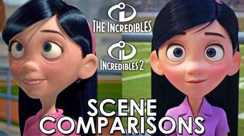 The Incredibles (2004) and Incredibles 2 (2018) - scene comparisons ...