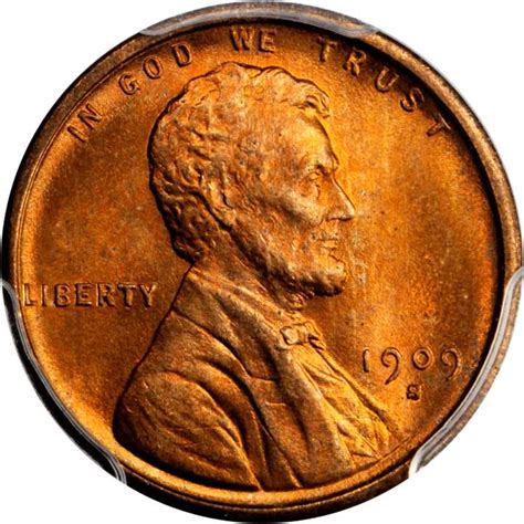 1909 S Vdb 1C MS Lincoln Cents, Wheat Reverse | NGC