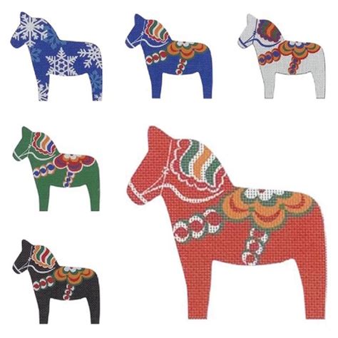 Needlework Retailer on Instagram: “Dala Horses This series of Dala Horses from Pepperberry ...