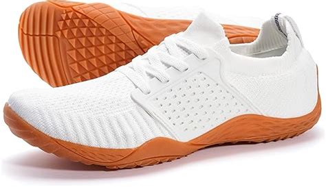 WHITIN Men's Glove-Like Fit Trail & Road Running Shoes | Zero Drop Sole White Size: 12: Amazon ...