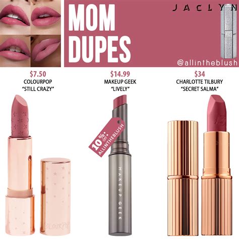 Jaclyn Hill Cosmetics Mom Lipstick Dupes - All In The Blush