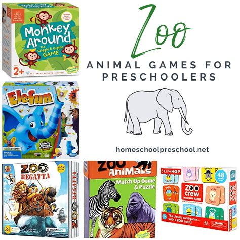 Zoo Animal Games for Preschoolers