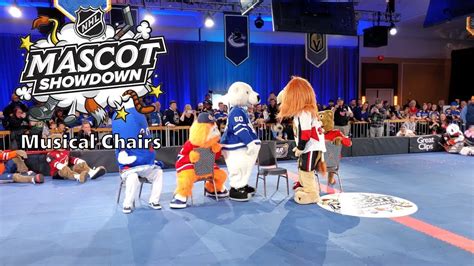 [4K] 2020 NHL All Star Game - Mascot Showdown: Musical Chairs - YouTube