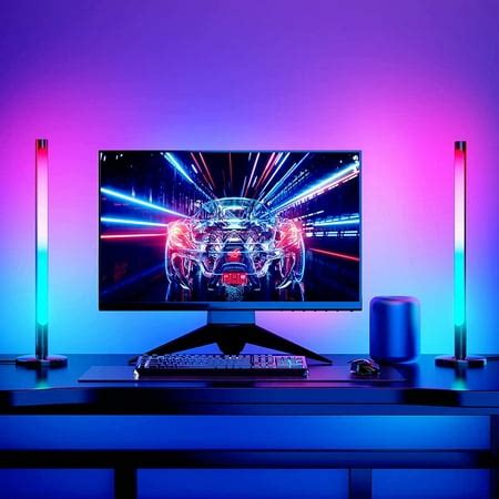 Smart RGB Light Bars, LED Ambient Smart Light with Static, Dynamic Scene and Sync Music Modes ...