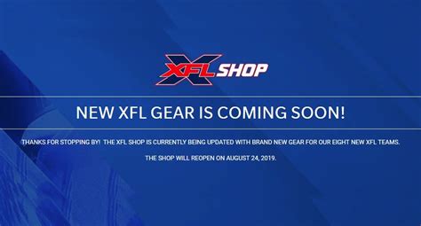 XFL team merchandise coming August 24 | XFL Newsroom