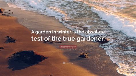 Rosemary Verey Quote: “A garden in winter is the absolute test of the true gardener.”