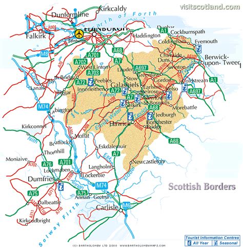 Map of Scottish Borders Province Area