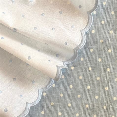 Dotted Swiss Cotton and Dotted Home Furnishing Cotton Blue Dotted Swiss Blue Cotton White Dot - Etsy