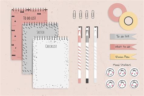 Colorful stationery planner set vector | Premium Vector - rawpixel