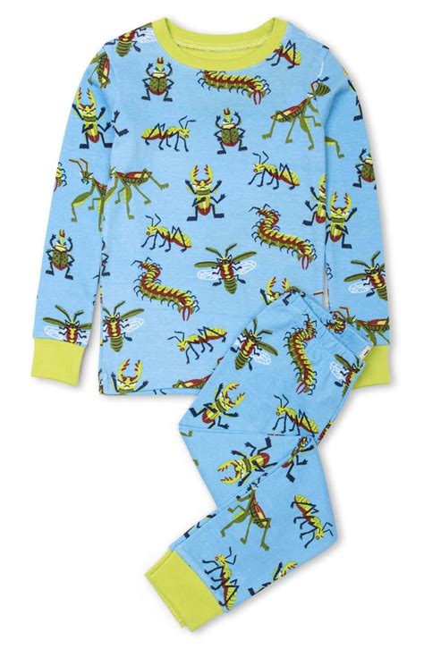 Hatley Snug Bugs Organic Cotton Fitted Two-Piece Pajamas (Toddler ...