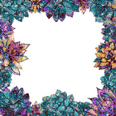 Frame, Frames, Flower, Flowers, Deco, Glitter, Multi-color, Animation, GIF - Jitter.Bug.Girl ...