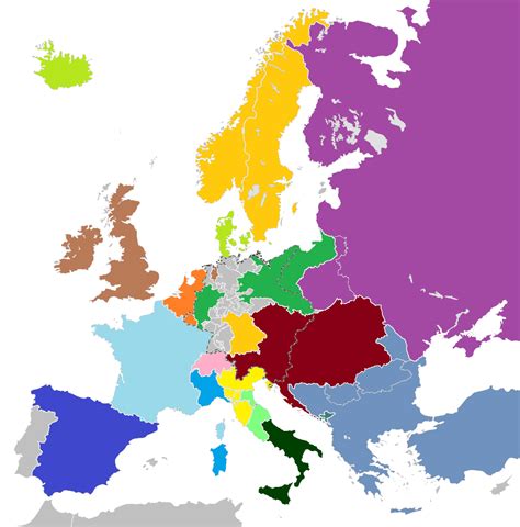 Image - 1011px-Blank map of Europe 1815.svg.png - Alternative History ...