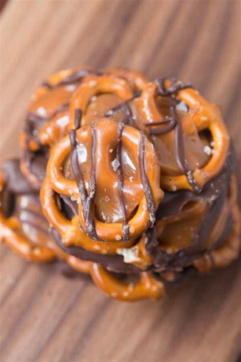 Salted Caramel Pretzel Snaps [+ Video] - Oh Sweet Basil