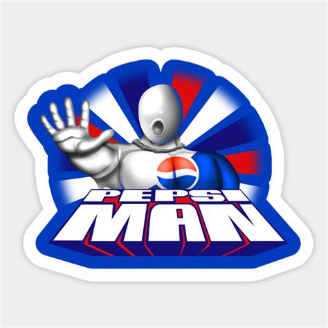 Pepsi Man - Character - Sticker | TeePublic