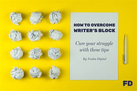 How to Overcome Writer's Block | Tips, Quotes, Memes, + | Frahm Digital