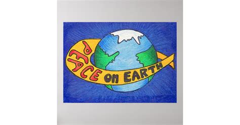 PEACE on Earth Poster | Zazzle.com