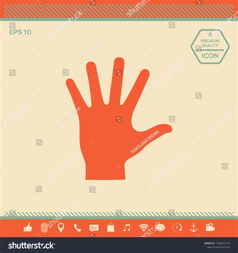 Helping Hand Silhouette Icon Stock Vector (Royalty Free) 1106391410 ...