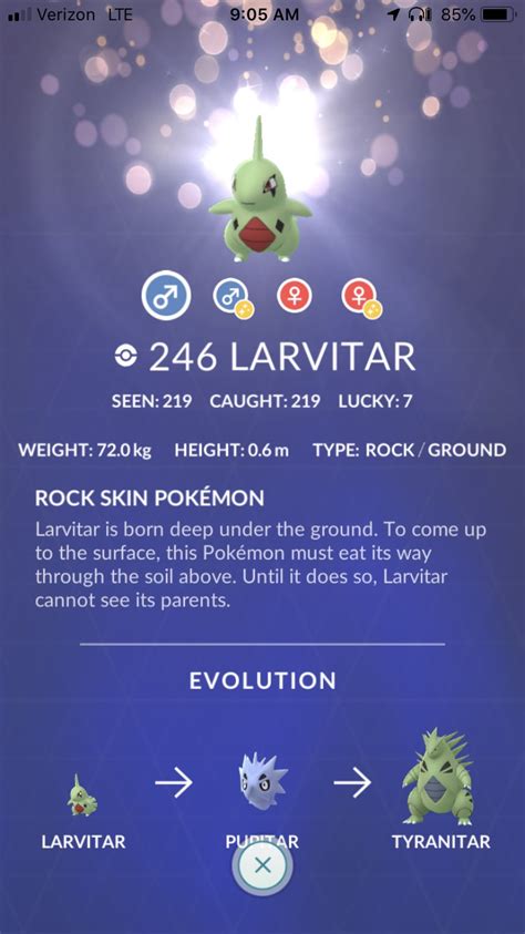 Larvitar shiny rate : r/pokemongo