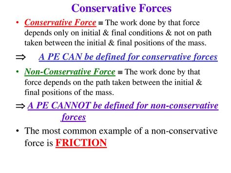 Sect. 7.7: Conservative & Non-Conservative Forces - ppt download