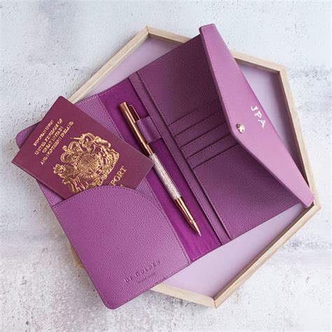 Limited Edition Leather Travel Wallet By Be Golden | notonthehighstreet.com