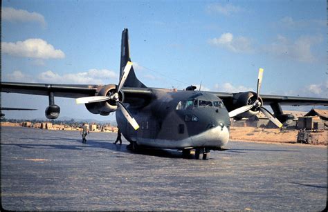 Fairchild C-123 Provider at An Hoa Combat Base airfield Cargo Aircraft, Air Force Aircraft ...