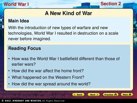 A New Kind of War Preview Main Idea / Reading Focus - ppt download