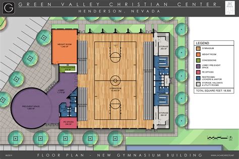 Commercial Gymnasium Floor Plan